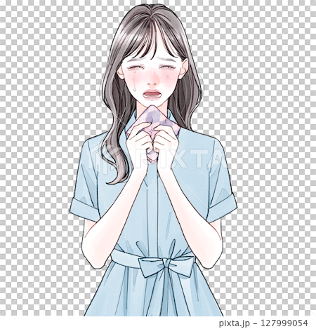 20代女性(清楚系)_号泣 20代女性(清楚系)_号泣 127999054