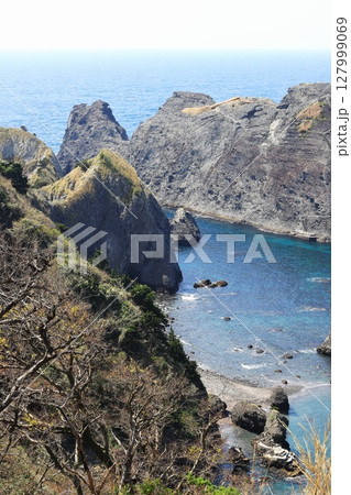 伊豆半島 奥石廊 あいあい岬 タテ位置 伊豆半島 奥石廊 あいあい岬 タテ位置 127999069