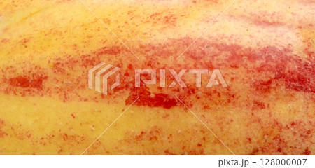 Red apple skin macro texture. Honeycrisp fruit surface close up, fresh spotted and striped apple Red apple skin macro texture. Honeycrisp fruit surface close up, fresh spotted and striped apple 128000007