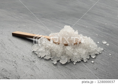 Dead sea salt pile, white crystals for body spa, sodium chloride similar to crushed ice, spa scrub Dead sea salt pile, white crystals for body spa, sodium chloride similar to crushed ice, spa scrub 128000037