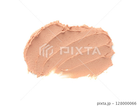 Clay texture isolated. Pink cream smear, plaster stroke, beauty clay mask smudge Clay texture isolated. Pink cream smear, plaster stroke, beauty clay mask smudge 128000066