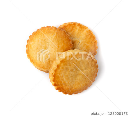 Netherlands traditional cookies isolated, Holland almond filled cake, Dutch marzipan pastry 128000178