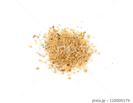 Grated wallnut , broken roasted walnuts, heap of nuts crumbs, whole kernel pieces, fractions Grated wallnut , broken roasted walnuts, heap of nuts crumbs, whole kernel pieces, fractions 128000179