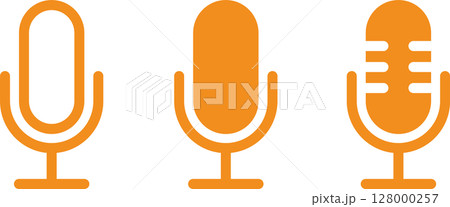 カラオケ・ポッドキャストのマイクアイコン黃 カラオケ・ポッドキャストのマイクアイコン黃 128000257