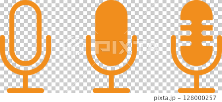 カラオケ・ポッドキャストのマイクアイコン黃 カラオケ・ポッドキャストのマイクアイコン黃 128000257