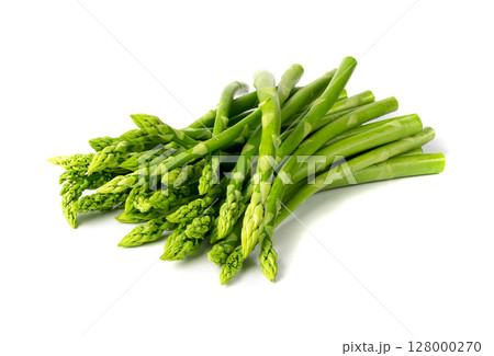 Raw Garden Asparagus, Fresh Green Spring Vegetables, Asparagus Officinalis Edible Sprouts 128000270