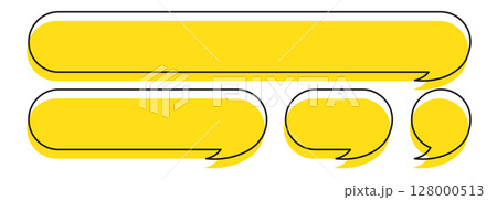 Bubble speech vector icon. Chat symbol, dialog or message balloon, speak cloud shape 128000513