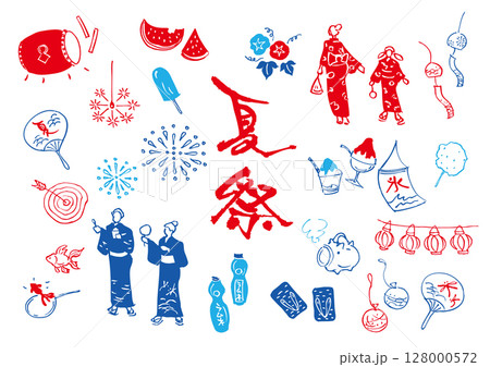 夏祭アイコンセット 夏祭アイコンセット 128000572