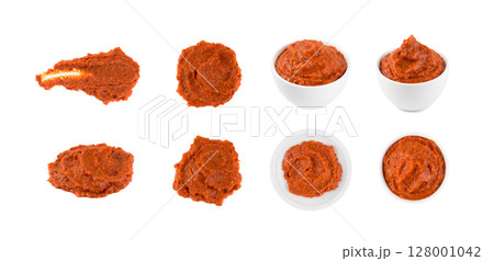 Ajvar or Pindjur Orange Vegetable Spread made from Bell Peppers 128001042