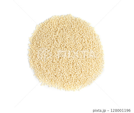 Sesame seeds, white small benne grains, Sesamum indicum fruits Sesame seeds, white small benne grains, Sesamum indicum fruits 128001196