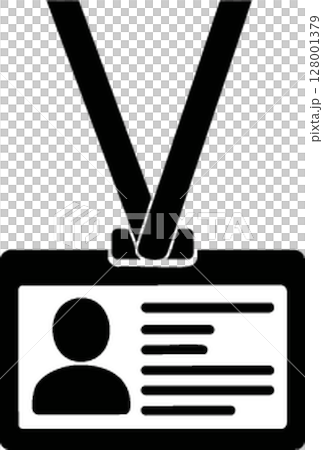 Badge Icon with Lanyard 128001379