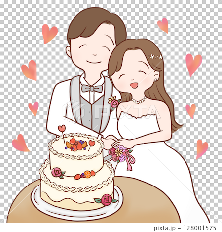 切蛋糕（彩色心型） 128001575