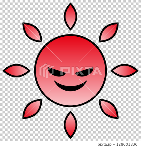 illustration of sun character illustration of sun character 128001830