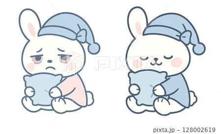 泣いているうさぎのイラスト 128002619
