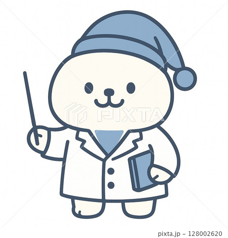 指し棒を持つあざらし博士 128002620