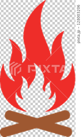 set of fire logo design 128003206