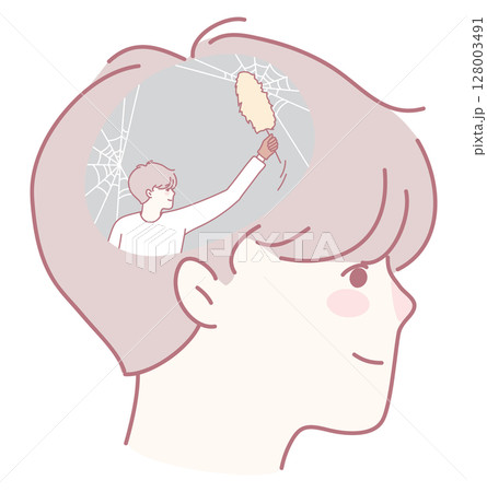 Concept Illustration for Mind Clarity and Effective Mental Organization in Daily Life 128003491
