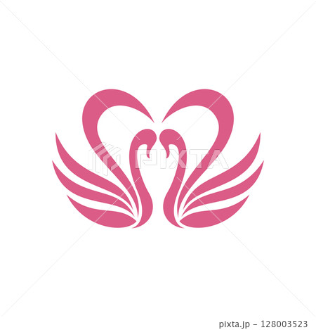Swan illustration logo 128003523