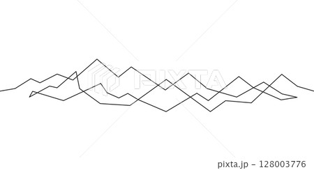 wireframe technology connection low poly one line continuous 128003776