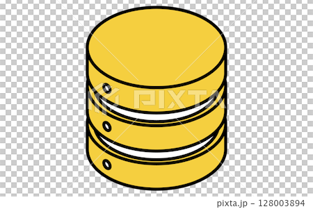 データーサーバーのアイソメトリック線画アイコン 128003894