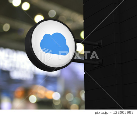 Technology cloud computing concept, 3D rendering Technology cloud computing concept, 3D rendering 128003995