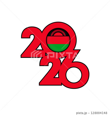 2026 banner with Malawi flag inside. 128004148