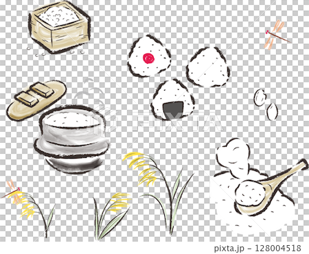 美味的米飯插圖集1 128004518