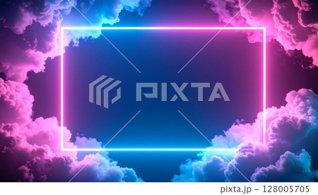 Colorful abstract sky with beautiful clouds and light Colorful abstract sky with beautiful clouds and light 128005705