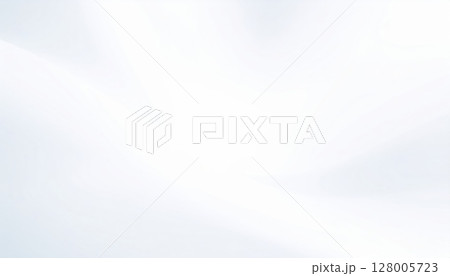 Smooth blue lines and soft waves create an abstract, gradient backdrop 128005723
