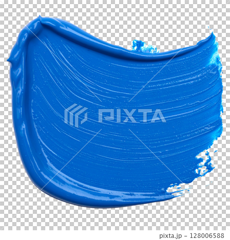 A pile of colorful paint brushes and a blue plastic bag with a red stroke design on textured paper A pile of colorful paint brushes and a blue plastic bag with a red stroke design on textured paper 128006588