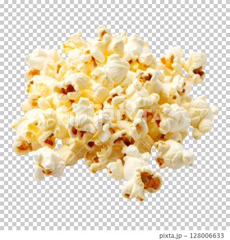 Movie night essential: a delightful bucket of buttery popcorn, perfect for cinema entertainment 128006633