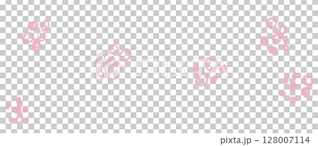 Simple pink flower petal seamless pattern background 128007114