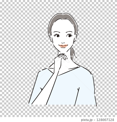 Beautiful woman with natural hair 128007128