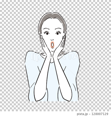 有著自然頭髮的美麗女人 128007129