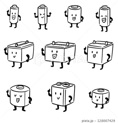 vector set of battery vector set of battery 128007429