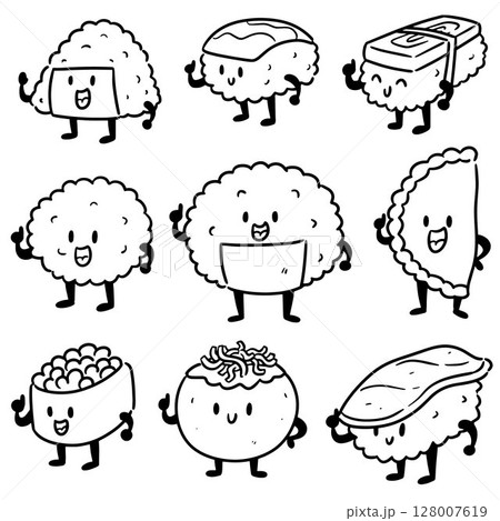 vector set of japanese food vector set of japanese food 128007619