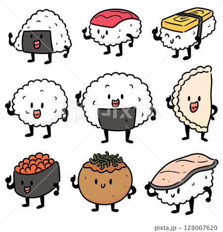 vector set of japanese food vector set of japanese food 128007620