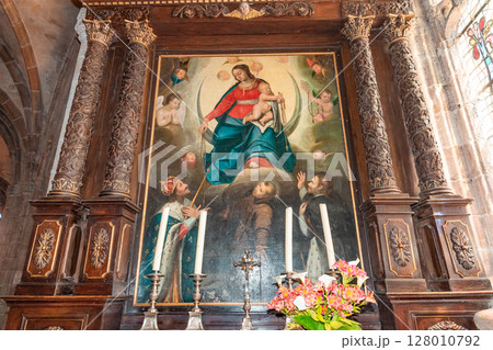 Saint Tugdual cathedral, Treguier, brittany, france Saint Tugdual cathedral, Treguier, brittany, france 128010792