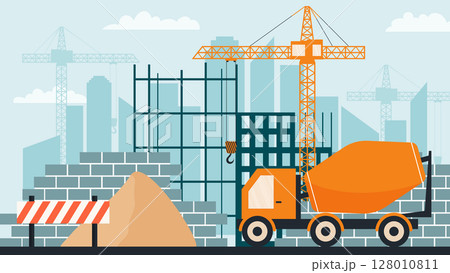 under construction site 128010811