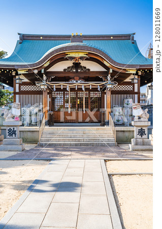 学業や金運の御利益をもたらす打出天神社（天満宮）拝殿　芦屋市春日町 128011669
