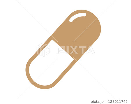 薬アイコン（カプセルのマーク） 128011743