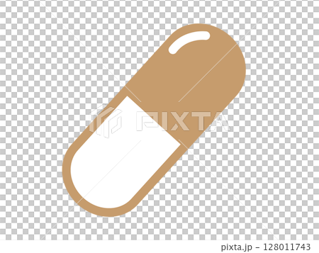 薬アイコン（カプセルのマーク） 128011743