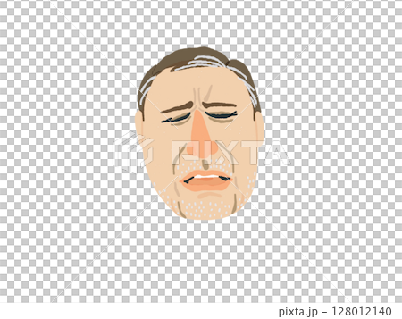 痛みの強さによる表情の変化（男性） 128012140