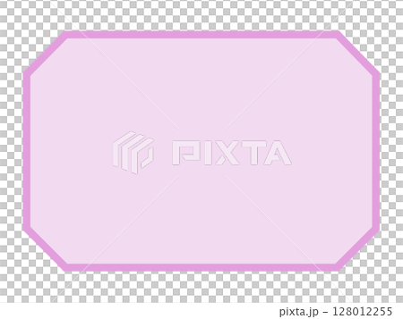 Pink octagonal frame material (rectangle) Pink octagonal frame material (rectangle) 128012255