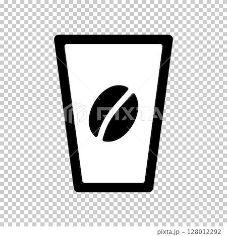 アイスコーヒーのイメージのアイコンイラスト 128012292
