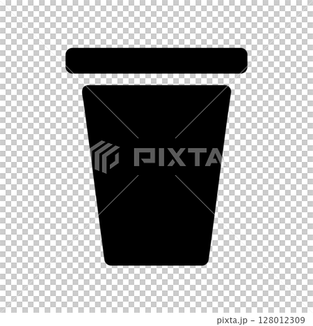 ドリンクの容器のアイコンイラスト 128012309