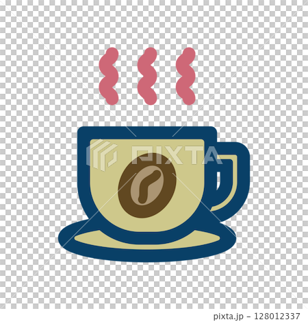 Hot coffee image icon illustration Hot coffee image icon illustration 128012337