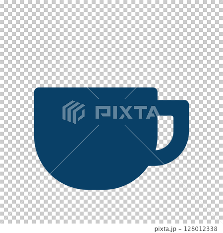 Simple coffee cup icon illustration Simple coffee cup icon illustration 128012338