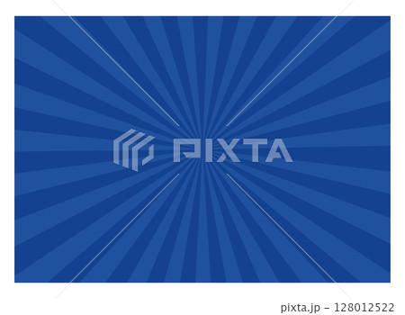 シンプルな青の集中線の背景素材 128012522
