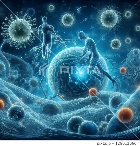 humanity's ongoing battle against viruses 128012666